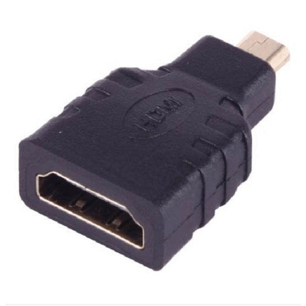 Tuff-Luv - Micro HDMI Male Kack to 19 Pin HDMI Female jack - Black