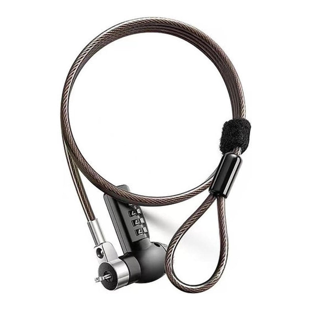 Tuff-Luv - T-Bar Laptop Zink Alloy Combination Lock - Silver