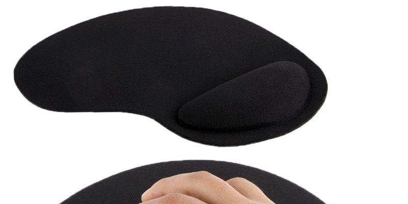 Tuff-Luv - Ultra Slim Cloth Mouse Pad with Wrist Foam Pad - Black