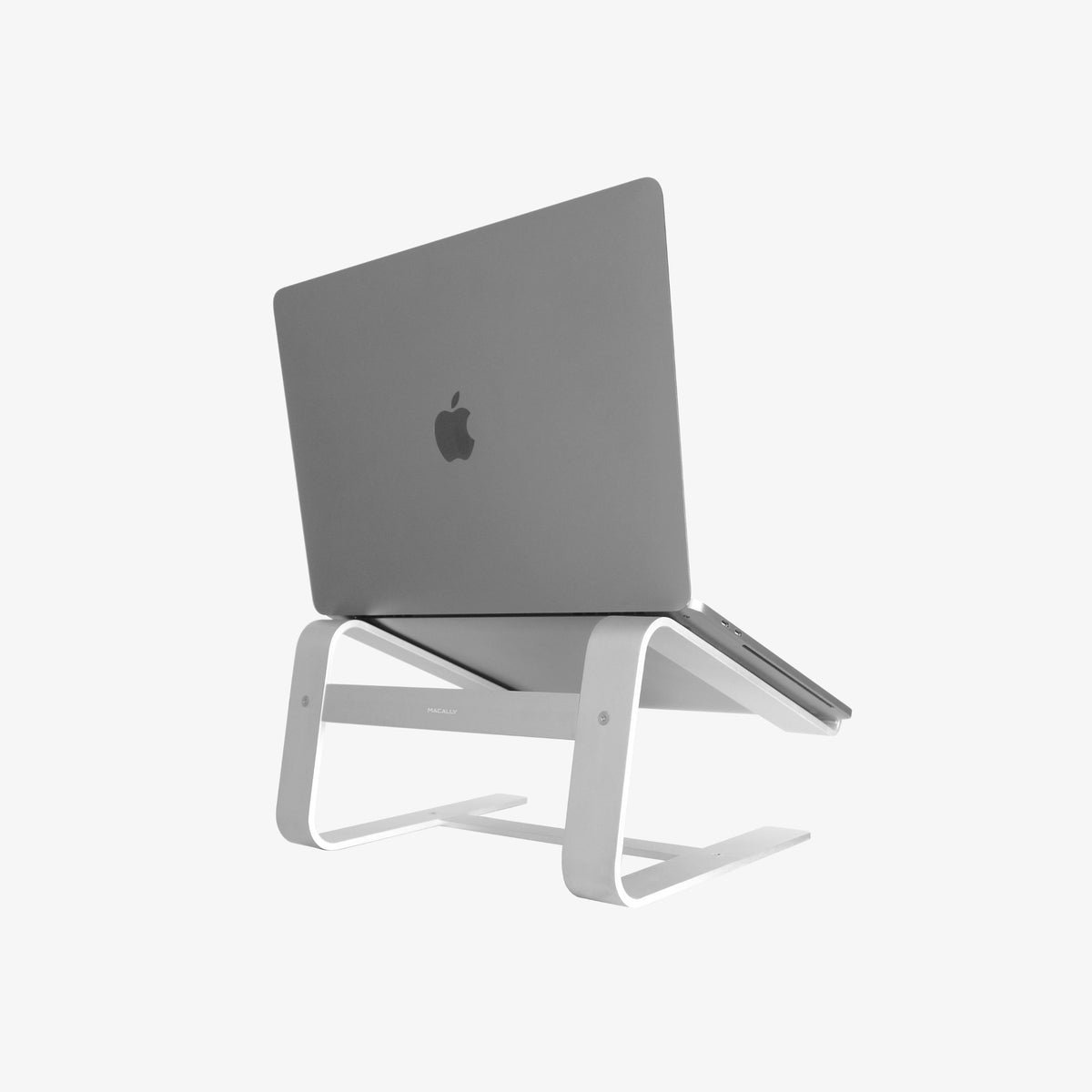 Macally - Aluminium Stand for Apple Macbook Air/Pro or any Notebook 13" - 16" - Silver