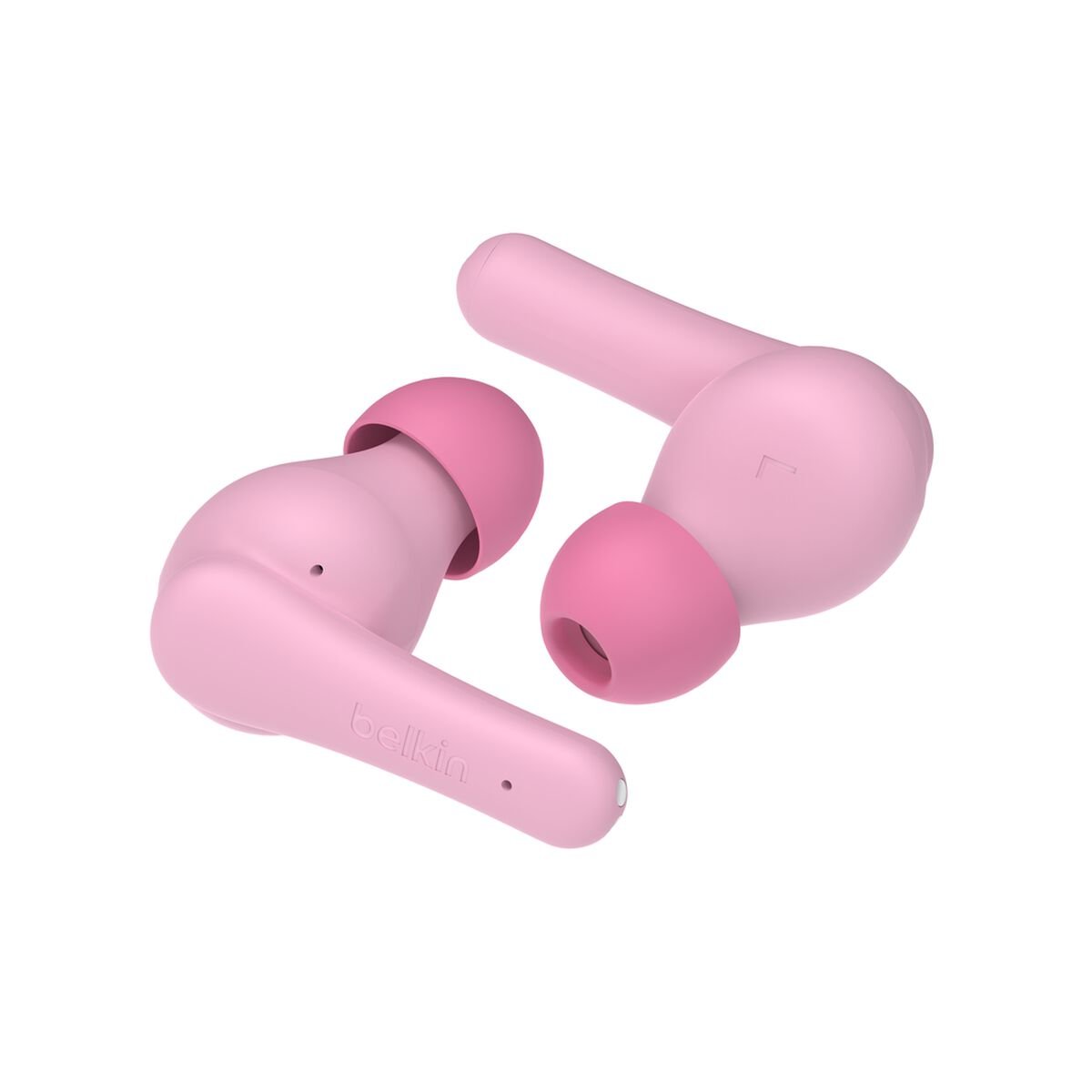Belkin - SoundForm Nano 2 Bluetooth Earbuds for Kids with Built-in Microphone, 28H Battery Life, Safe 85dB Volume, IPX5 Water Resistance - Kids Bluetooth Earbuds for iPhone, iPad, Galaxy, & More - Pink