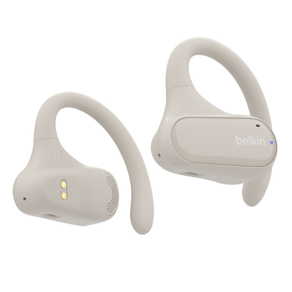 Belkin - SoundForm Breeze Open Ear True Wireless Earbuds - Cream/Sand