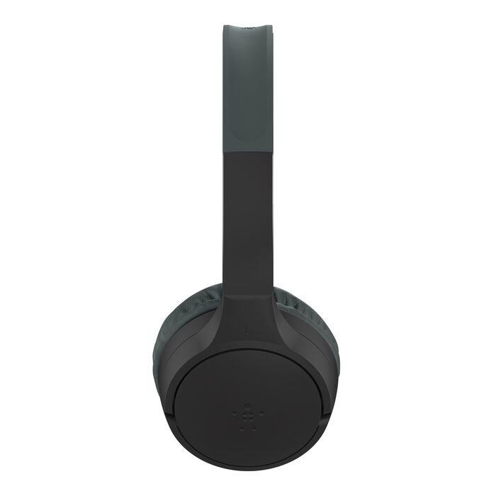 Belkin - Soundform Mini Kids Wireless Headphones - Black - with Case