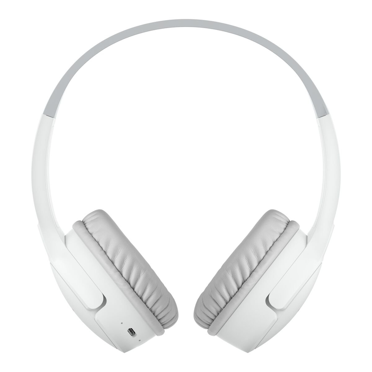 Belkin - SoundForm Mini Kids Wireless Headphones with Built-In Microphone, 30H of Playback Time, & Fun Stickers - Over-Ear Headsets for Online Learning, School, Travel, iPhone, iPad, Galaxy - White