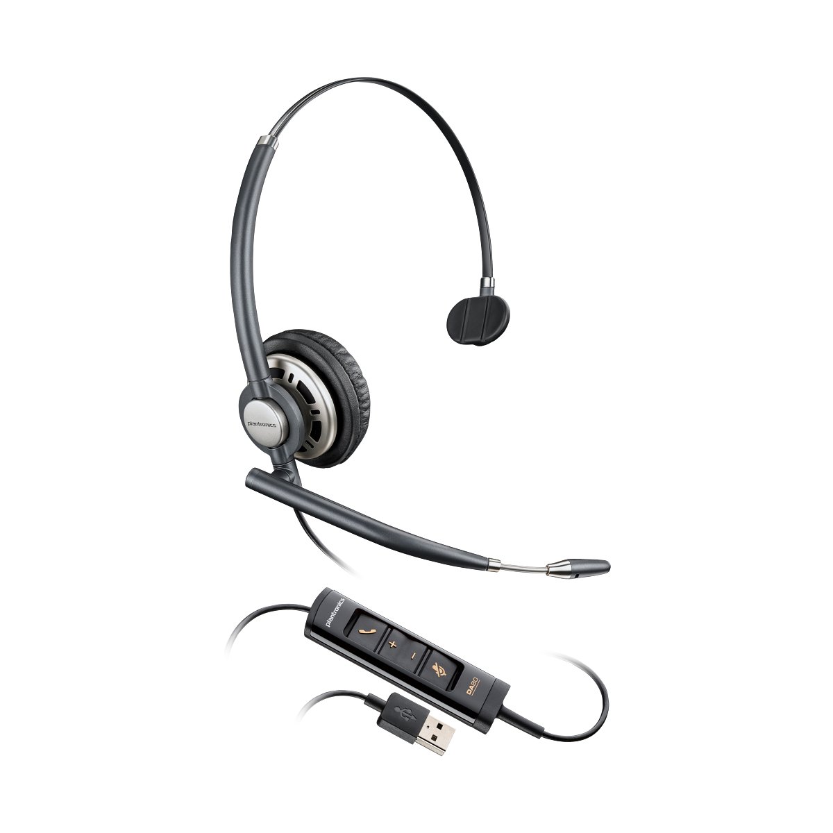 POLY HP_Poly EncorePro HW715 USB-A Monoaural Headset TAA