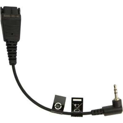 JABRA - QD CORD TO 2,5MM PIN PLUG, ANGULATE, 15CM, E.G. FOR PANASONIC GB500, PLX CA40