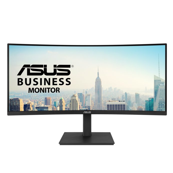 ASUS Monitor ASUS VA34VCPSR Docking Monitor | 34 WQHD | 1500R Curved | USB-C PD 96W | RJ45 Ethernet | USB Hub | Ergonomic Stand