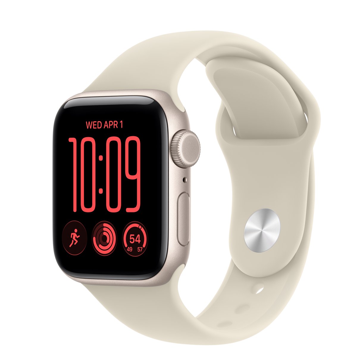 APPLE WATCH SE 3 GPS + CELLULAR 40MM STARLIGHT ALUMINIUM CASE WITH SAND SPORT BAND - S/M
