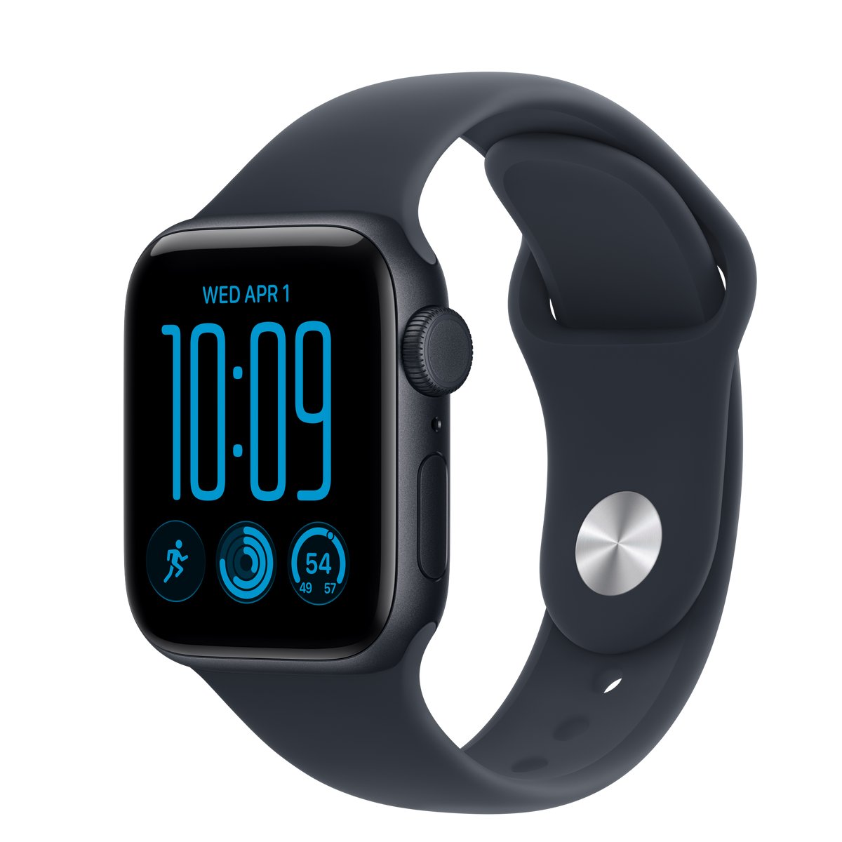 APPLE WATCH SE 3 GPS + CELLULAR 40MM MIDNIGHT ALUMINIUM CASE WITH NAVY BLUE SPORT BAND - M/L