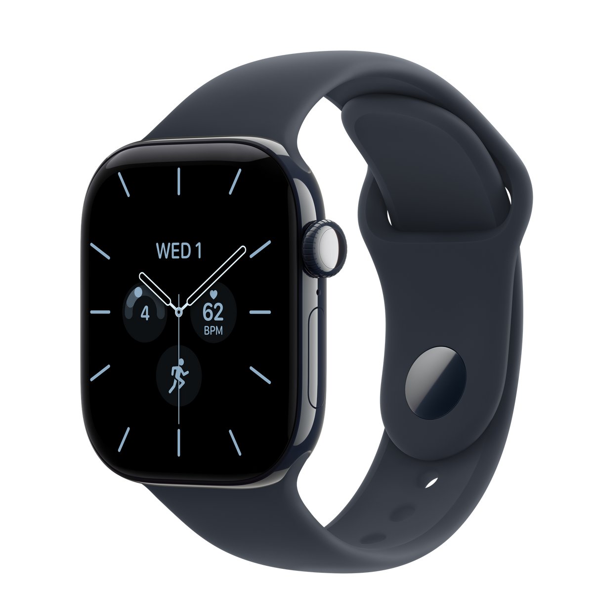 APPLE WATCH SERIES 12 GPS + CELLULAR 42MM NIGHT BLUE CERAMIC CASE WITH NAVY BLUE SPORT BAND - S/M