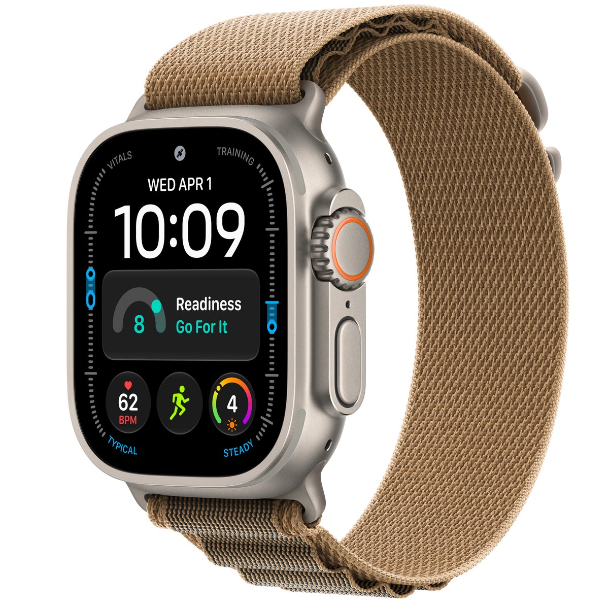 APPLE WATCH ULTRA 4 GPS + CELLULAR 49MM NATURAL TITANIUM CASE WITH DESERT ALPINE LOOP - M