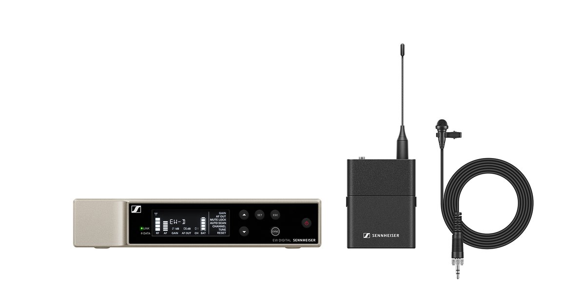Sennheiser EW-D ME2 SET (S1-7), Receiver, Bodypack Transmitter, ME 2 Lapel, 606.2-662MHz