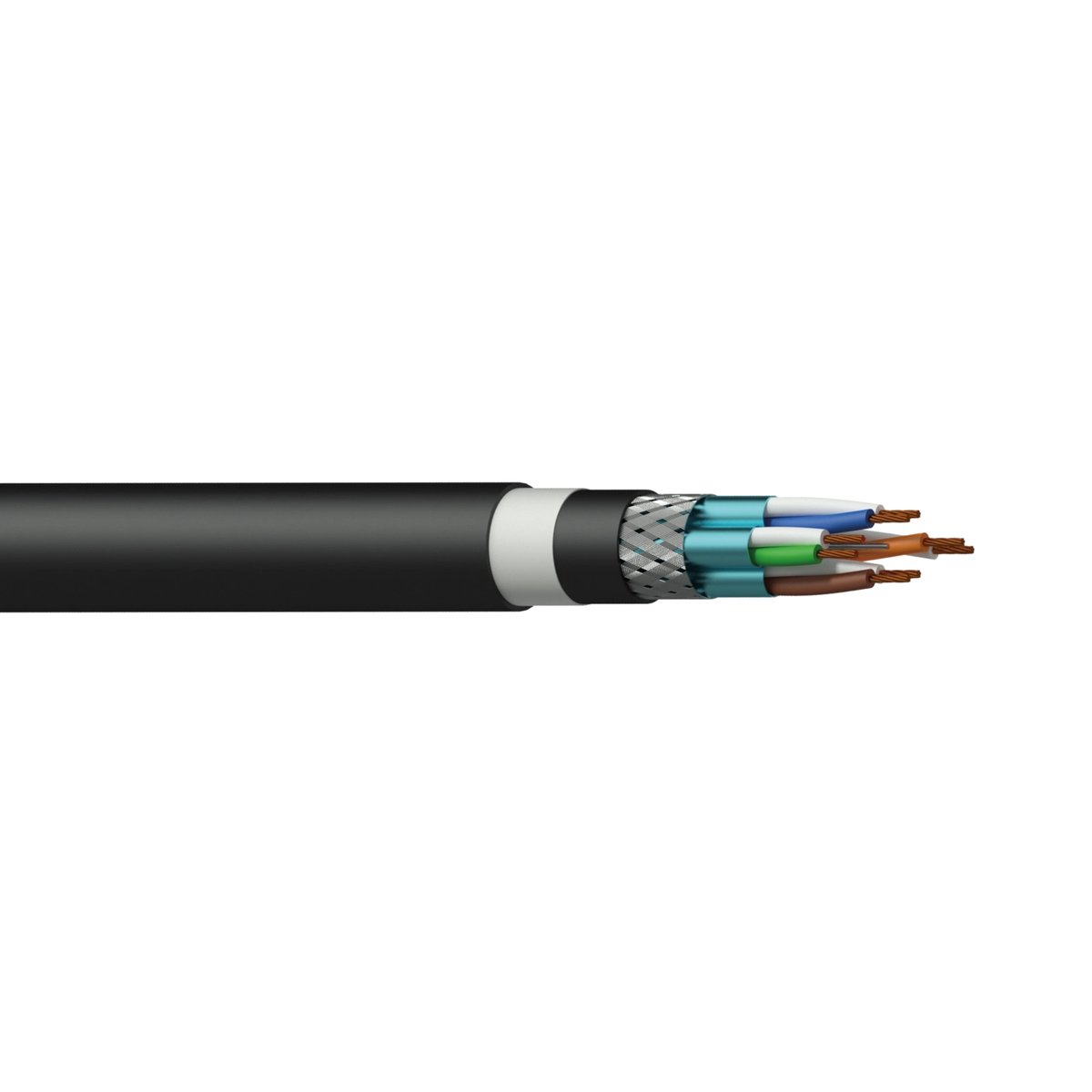 Procab Networking cable - CAT6A - S/FTP - flex 0.22 mm² - 24 AWG HighFlex™ 300 m wooden reel