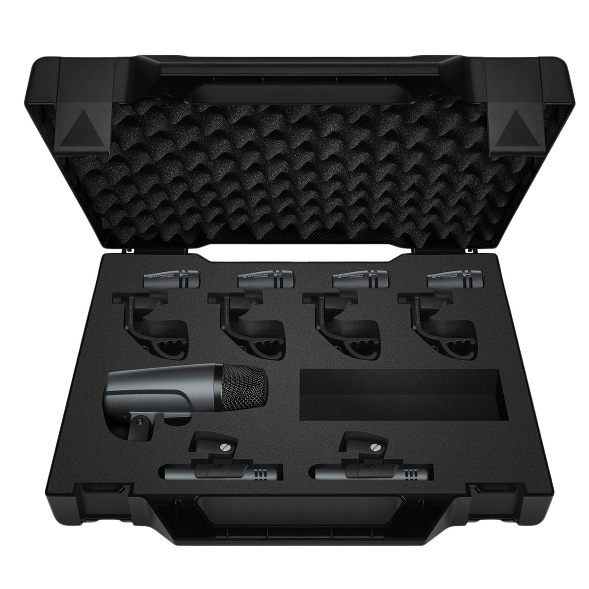Sennheiser E 600 Series Drum Case Bundle, With 1x E 602-II, 4x E 604, 2x E 614