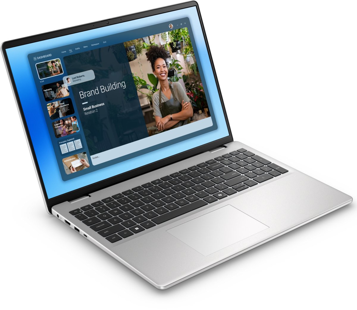 Dell 16 DC16251, Platinum Silver, 16.0-inch 16:10 FHD+ (1920x1200) Anti-Glare Non-Touch 300nits WVA/IPS Display with ComfortView, Intel® Core™ 5 120U (10 cores, up to 5.0 GHz) , 16GB, 2x8GB, DDR5, 5200 MT/s, 512GB M.2 PCIe NVMe Solid State Drive, No 