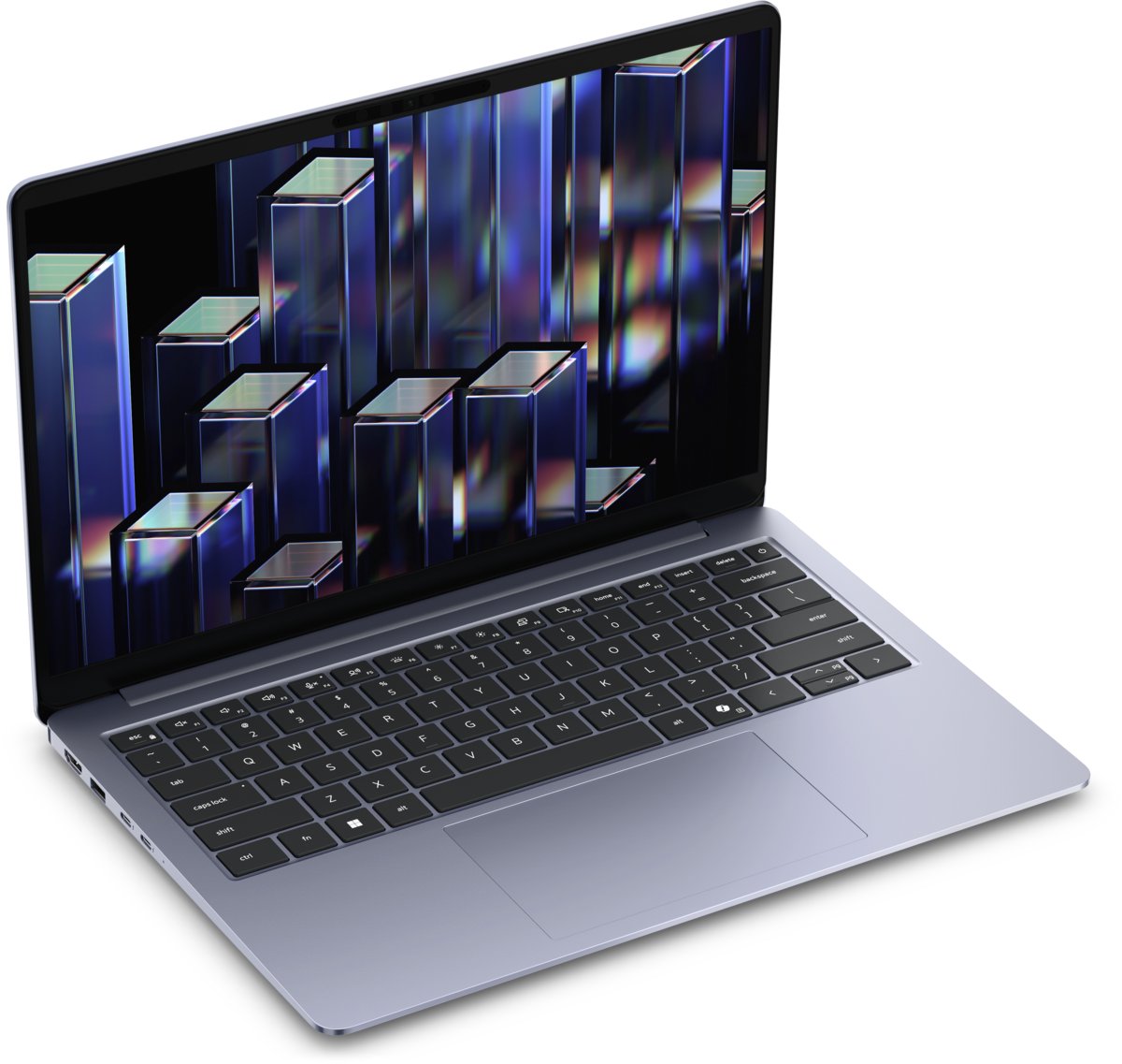 Dell 14S DS14260, Frost Blue, 14" Non-Touch, FHD+ 1920x1200, OLED, 60Hz, WVA, Anti-Glare, 300nits, DCI-P3 100%, Dolby Vision(R), ComfortView Plus, Intel® Core™ Ultra 7 355 (49 TOPS NPU, 8 cores, up to 4.7 GHz), 16 GB, LPDDR5x, 7467 MT/s, dual-channel