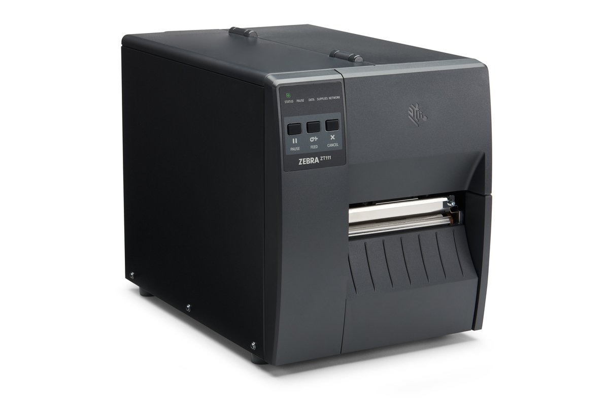 Zebra TT Printer ZT111; 4''; 203 dpi; Thermal Transfer; Tear; EU/UK Cords; USB; Serial; Ethernet; BTLE; USB Host; EZPL