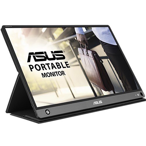 ASUS Monitor ASUS MB16AHP|Portable|15.6 FHD|IPS|60Hz|AR 16:9|5ms-GTG|250 NITS|700:1|VA 178|USB-C|1x Micro HDMI|Speakers|7800mA-Battery|.