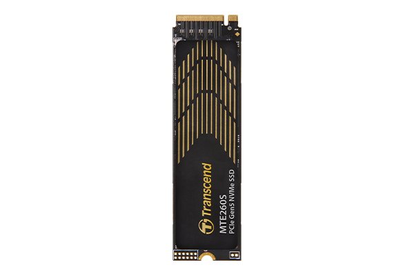 TRANSCEND 1TB MTE260S PCI-E GEN 5X4 M.2 NVMe 2280 SSD 3D NAND -14000 MB/s Read 9800 MB/s Write- Graphen Heat Spreader -750TBW