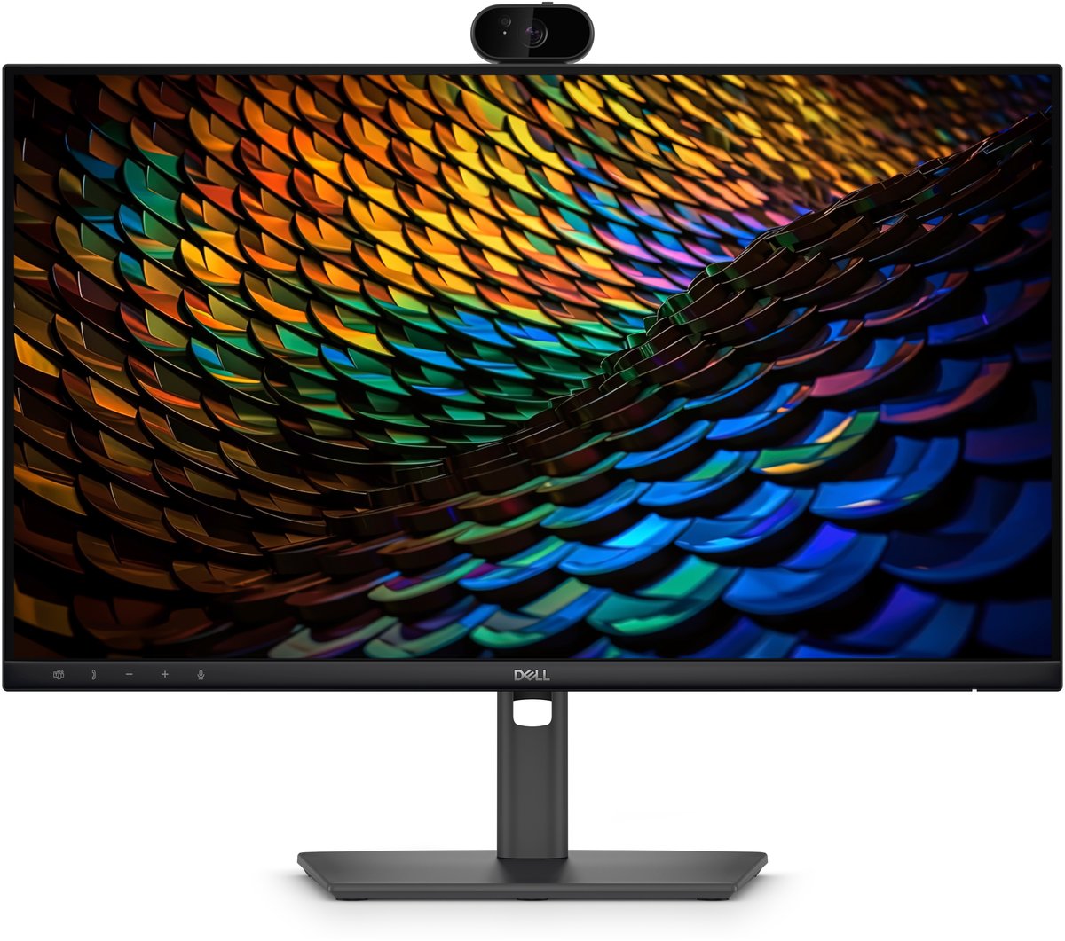 Dell Pro P 24 - P2426HEB - (23.8") (1920x1080) FHD IPS USB-C Hub Conferencing Monitor | 120Hz | Integrated Webcam | x1 HDMI port/s (HDCP 1.4) | x1 DisplayPort 1.4 (HDCP 1.4) port/s | x1 DisplayPort Out 1.4 port/s | x2 USB Type-A 5Gbps downstream port/s | x1 USB Type-B 5Gbps upstream port/s | x1 USB-C 5Gbps upstream port/s | x1 RJ45 Ethernet port/s, 1GbE | x1 USB Type-A 5Gbps downstream port/s with Battery Charging 1.2 | x1 USB-C 5Gbps downstream port/s, Power Delivery up to 15 W | Quick-access touch control | Built-In Speakers | Heigh-Adjust | Swivel | Pivot | Tilt | VESA