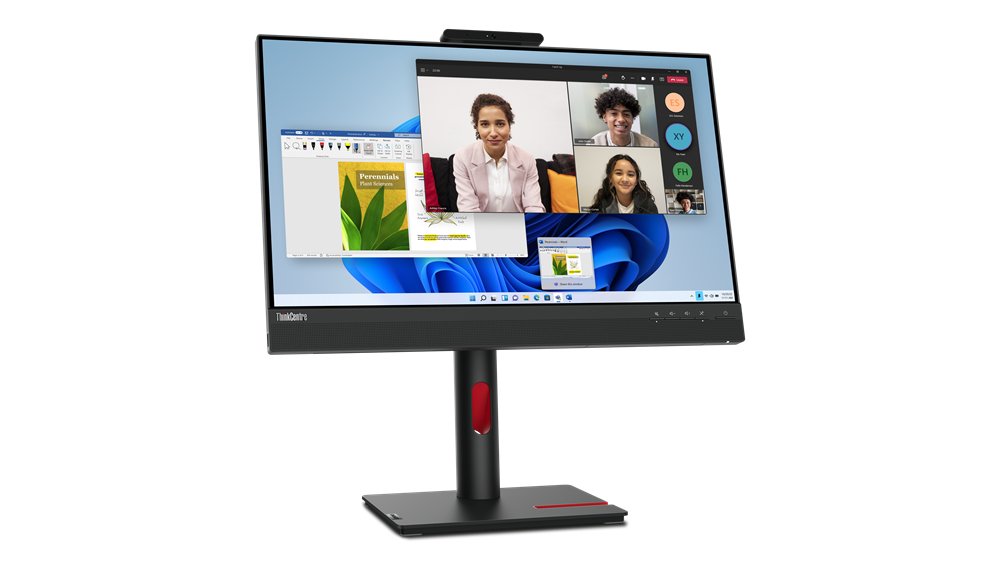 Lenovo ThinkCentre Tiny-In-One 24 Gen 5, 1920x1080, 1x USB 3.2 Gen 1, 1x USB-B 3.2 Gen 1 (USB upstream), 1x DP 1.2, 1x HDMI® 1.4, 4ms (Extreme mode) / 6ms (Typical mode), FHD 1080p camera, Integrated Microphone, 3Wx2 speakers, 3-year warranty, 23.8" (527.0 x 296.4 mm) In-Plane Switching,