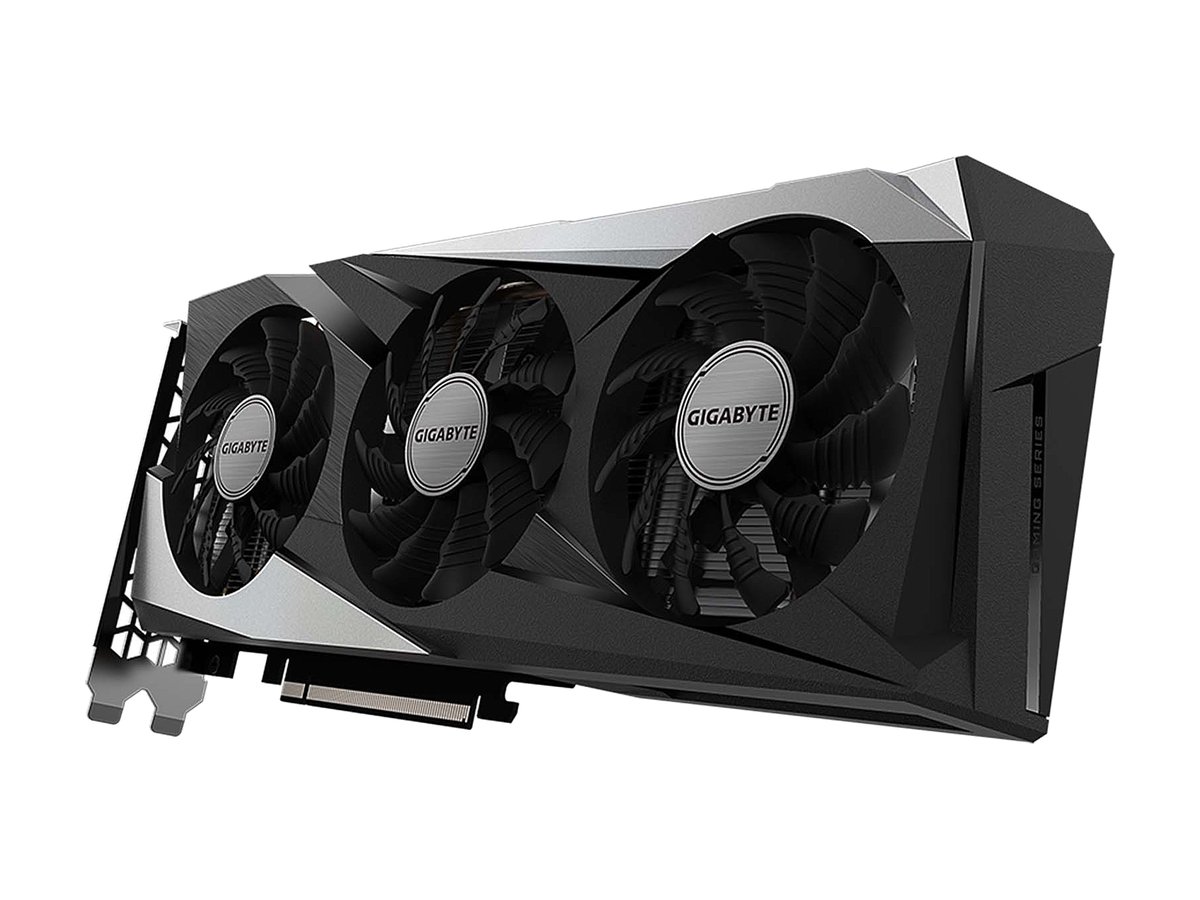 Gigabyte GV-R65XTGAMING oC-4GD rX-6500XT Gaming Oc - RDNA2 architecture with hardware raytracing , 2 slots required , Windforce 3X , 3x 80mm fans with alternate spinning fans for better heat dissipation , back-sided heatsink + 2x 10mm copper heatpipes with DTH (Direct Touch Heatpipes) , 7nm , Pci-E 4.0 16x , 4Gb 64bit GDDR6 ( 144Gb/sec memory transfer ) , 32RoPs ; 5765 GigaFLoPs, 90 GPexels/Sec , 180 GT/s texture fill rate , 1024 stream processors , 64x texture unit , 16x RT cores with 1mb L2 + 16mb L3 cache , core clock : 2200 mhz ; memory : 18000mhz , 1xHDMi+ 1x DisplayPort 1.4 - require 6pin power connectors