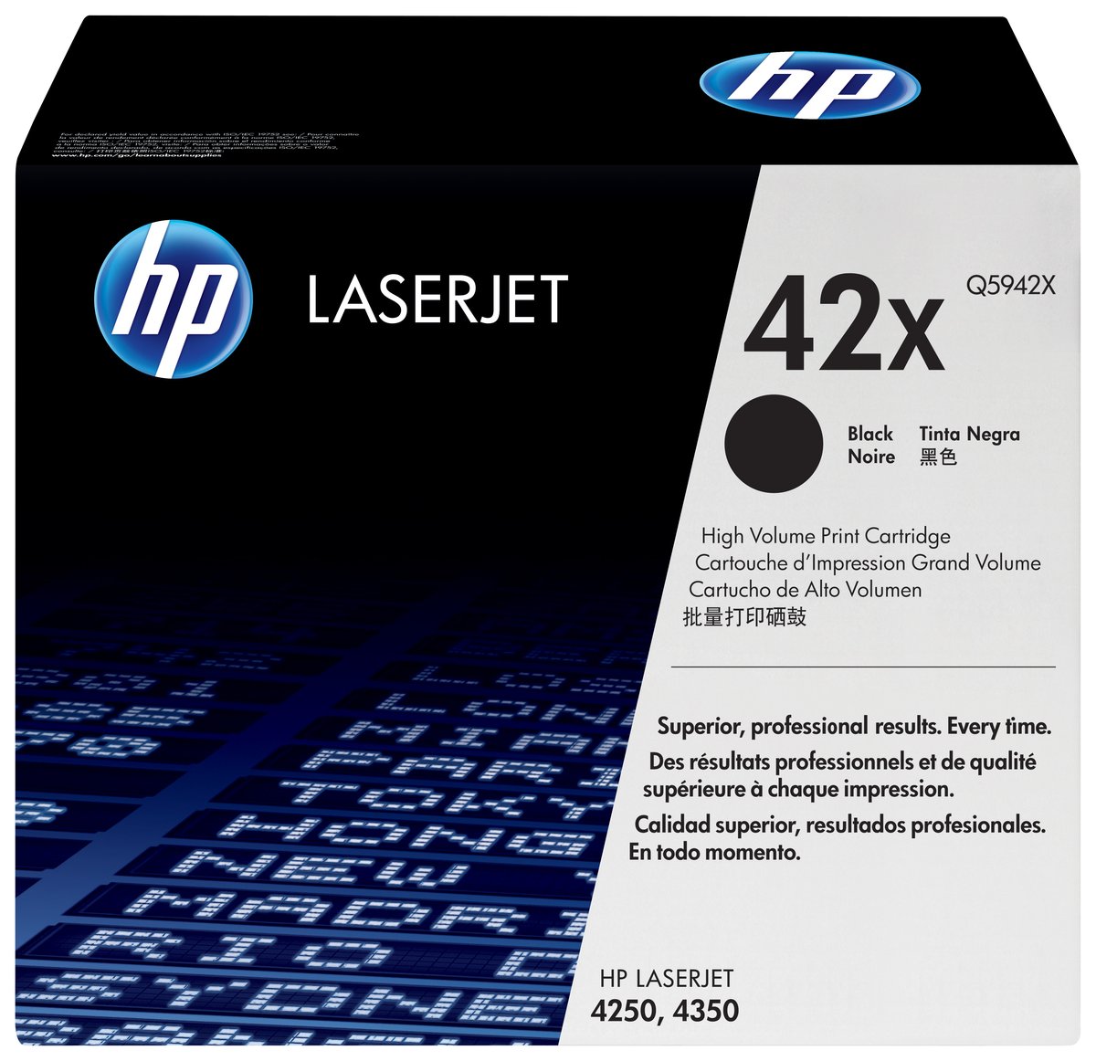 HP Q5942X no.42X black toner , 20000pages - for HP laserjet 4250 series , 4350 series