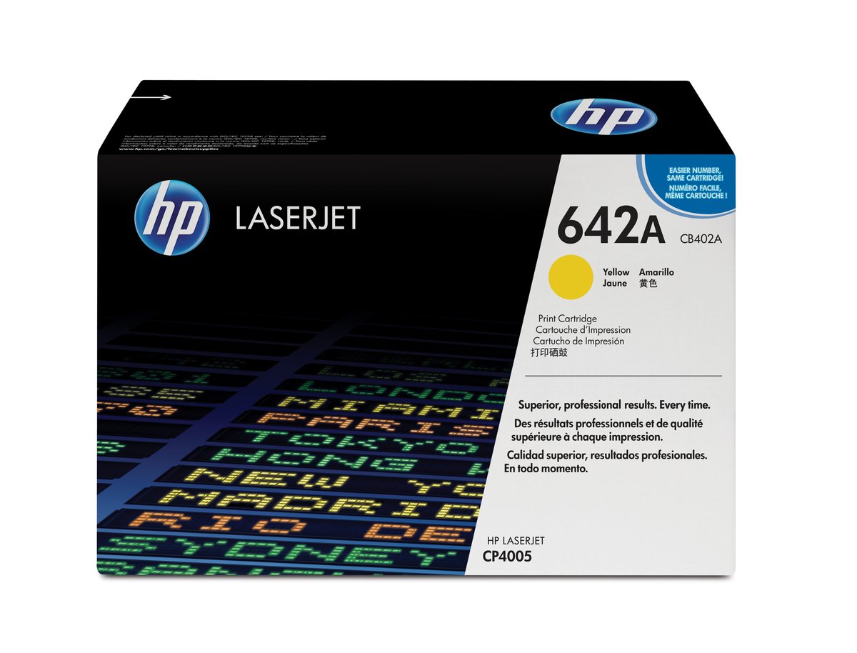 HP CB402A no.642a Yellow toner , 7500pages - for HP CP4005 series
