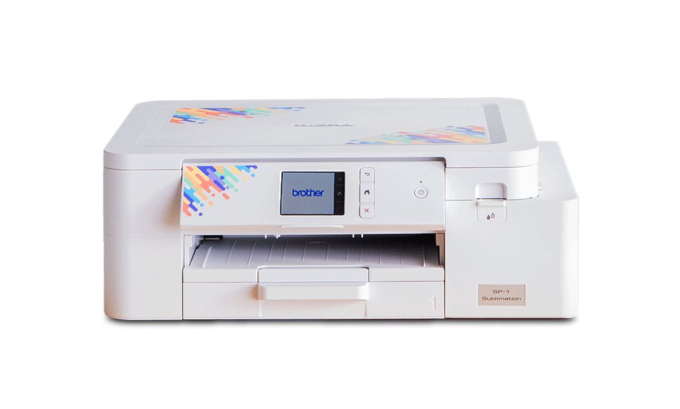Brother SP1 Sublimation Printer 1 x full size set of CMYK sublimation ink cartridges 10 sheets sublimation paper quick set up guide
