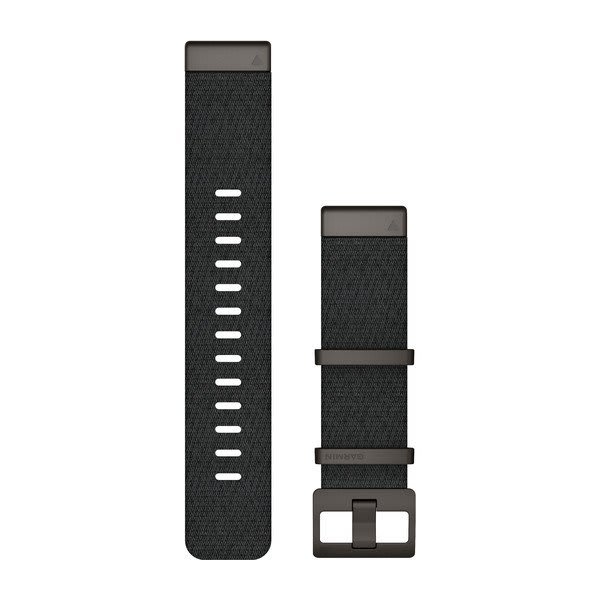 Garmin QuickFit 22mm Jacquard Weave Nylon Strap - Hthrd Blk (MARQ)