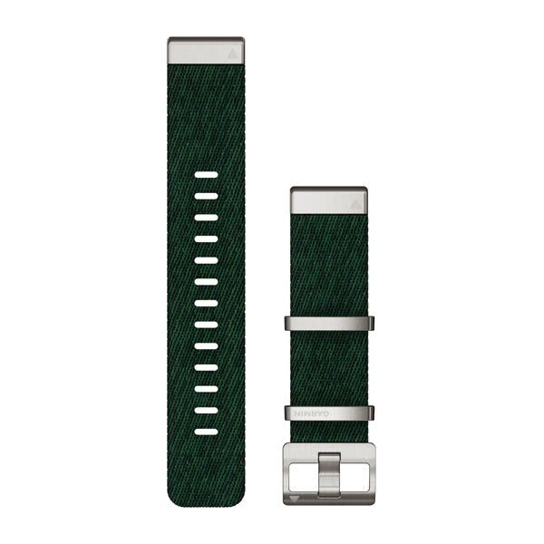 Garmin QuickFit 22mm Jacquard Weave Nylon Strap - Pine Green (MARQ)