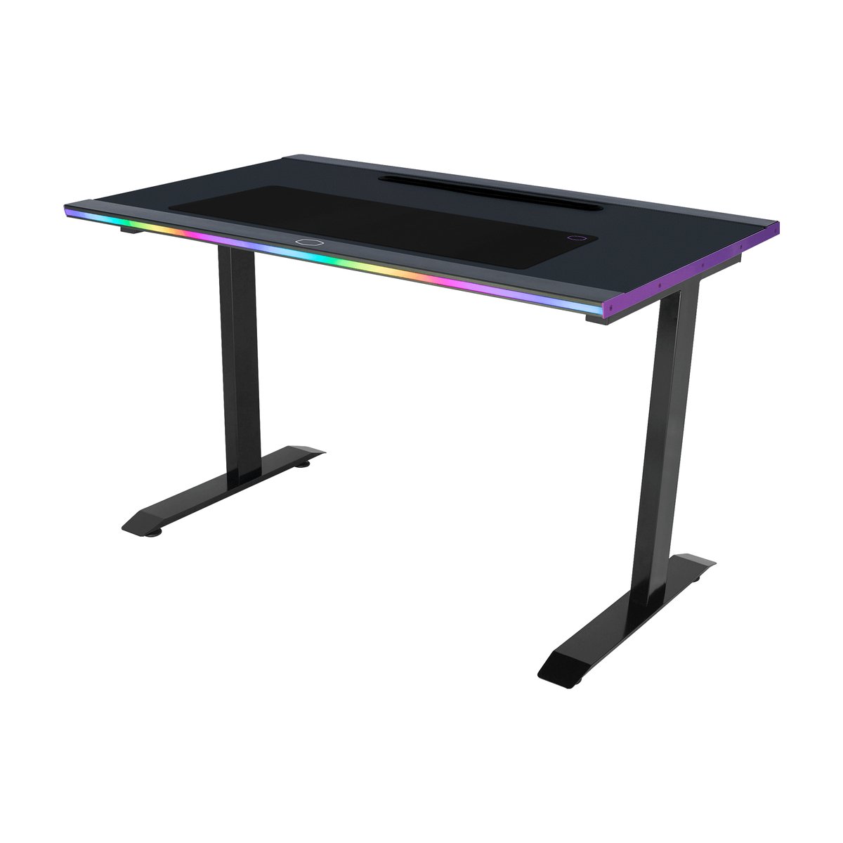 Cooler Master GD120 A-RGB Gaming Desk 30th Anniversary Edition Compact Ergonomic Gaming Desk Allowing ARGB Lighting Sychronization With MASTERPLUS+ APP And Built With Cable Management Tray And Up To 100KG (MAX) - Black Colour