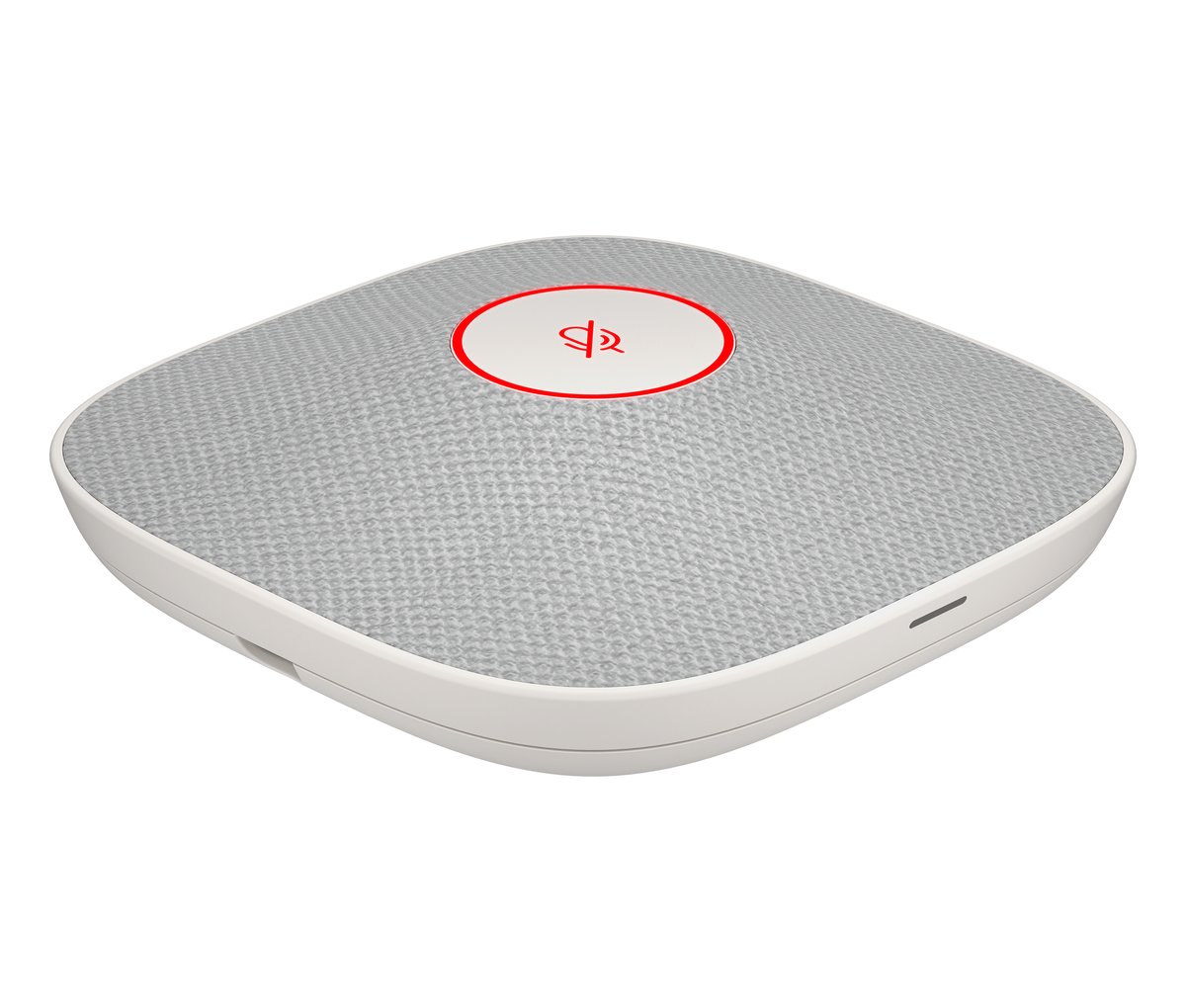 POLY HP_Poly - Studio A2 White Table Microphone w/ Mounting Plate I/O cables