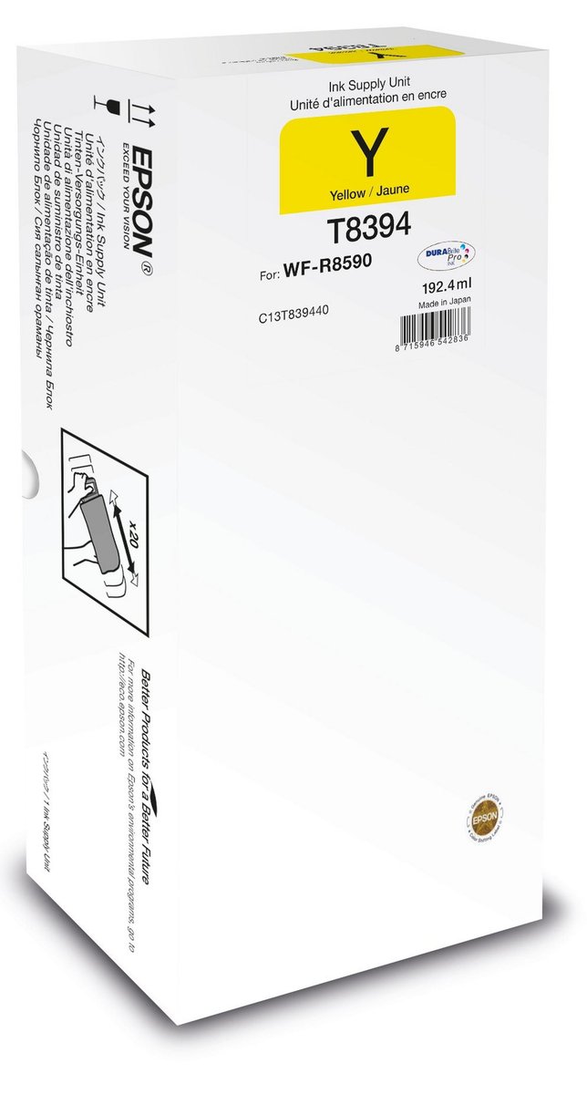Epson Ink Bags Yellow XL WF-R8590 Epson 20000 pages