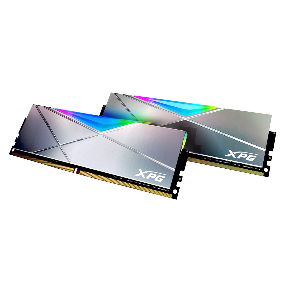 Adata AX4U480038G19K-DGM50X RGB D50 - 8Gb x2 kit , solid constructed metal heatsink ( 133.35x40x8mm ) , 10-layer PCB , support Intel + AMD XMP ( eXtreme Memory Profiles ) , Ddr4-4800 ( pc4-38399) , CL19 , 1.5v - 288pin - lifetime warranty