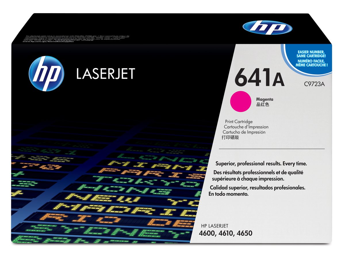 HP C9723A no.641a Magenta toner , 8000pages - for HP color laser 4600 series , 4650 series
