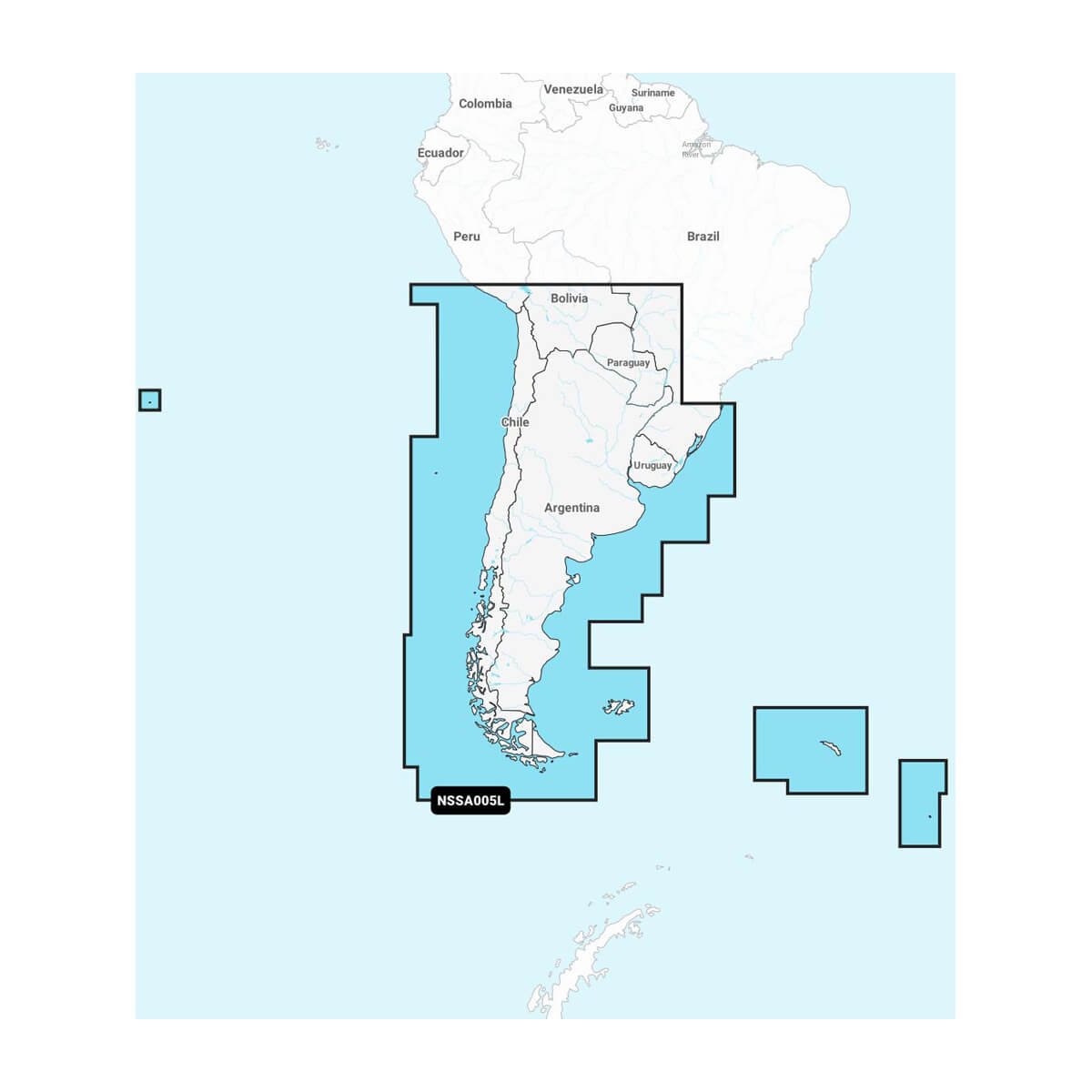 Garmin NSSA005L Chile, Argentina & Easter Isl. (GN+)
