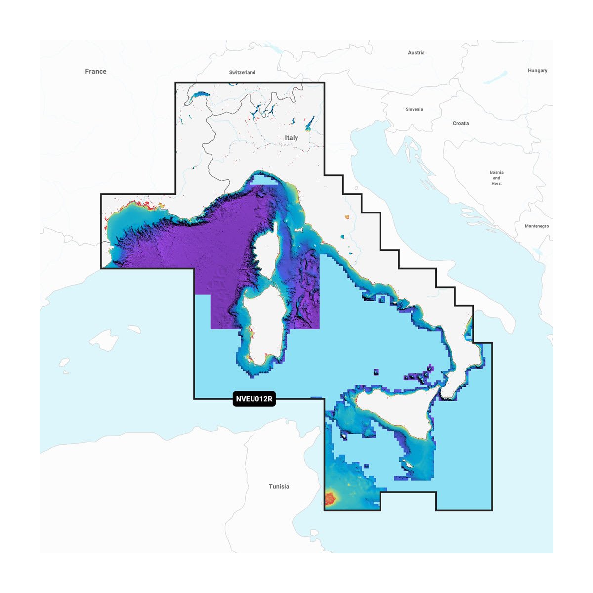 Garmin NVEU012R Mediterranean Sea, Cent. & West (GNV+)