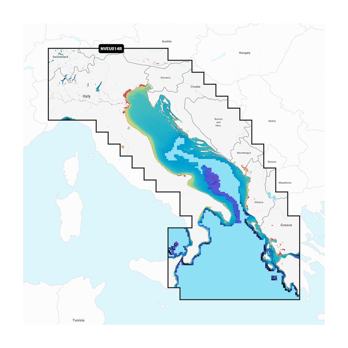 Garmin NVEU014R Italy, Adriatic Sea (GNV+)