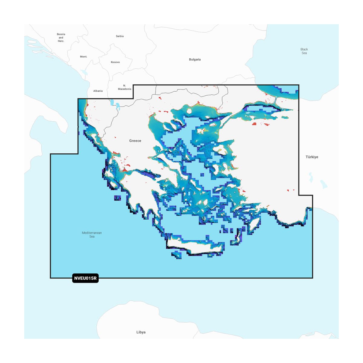 Garmin NVEU015R Aegean Sea, Sea of Marmara (GNV+)