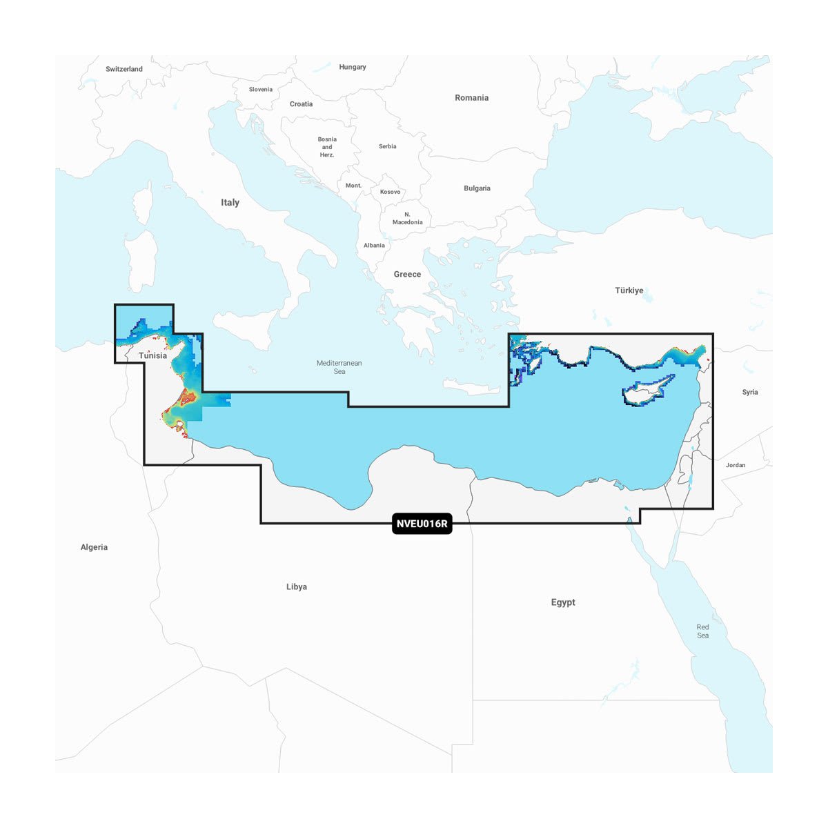 Garmin NVEU016R Mediterranean Sea, Southeast (GNV+)