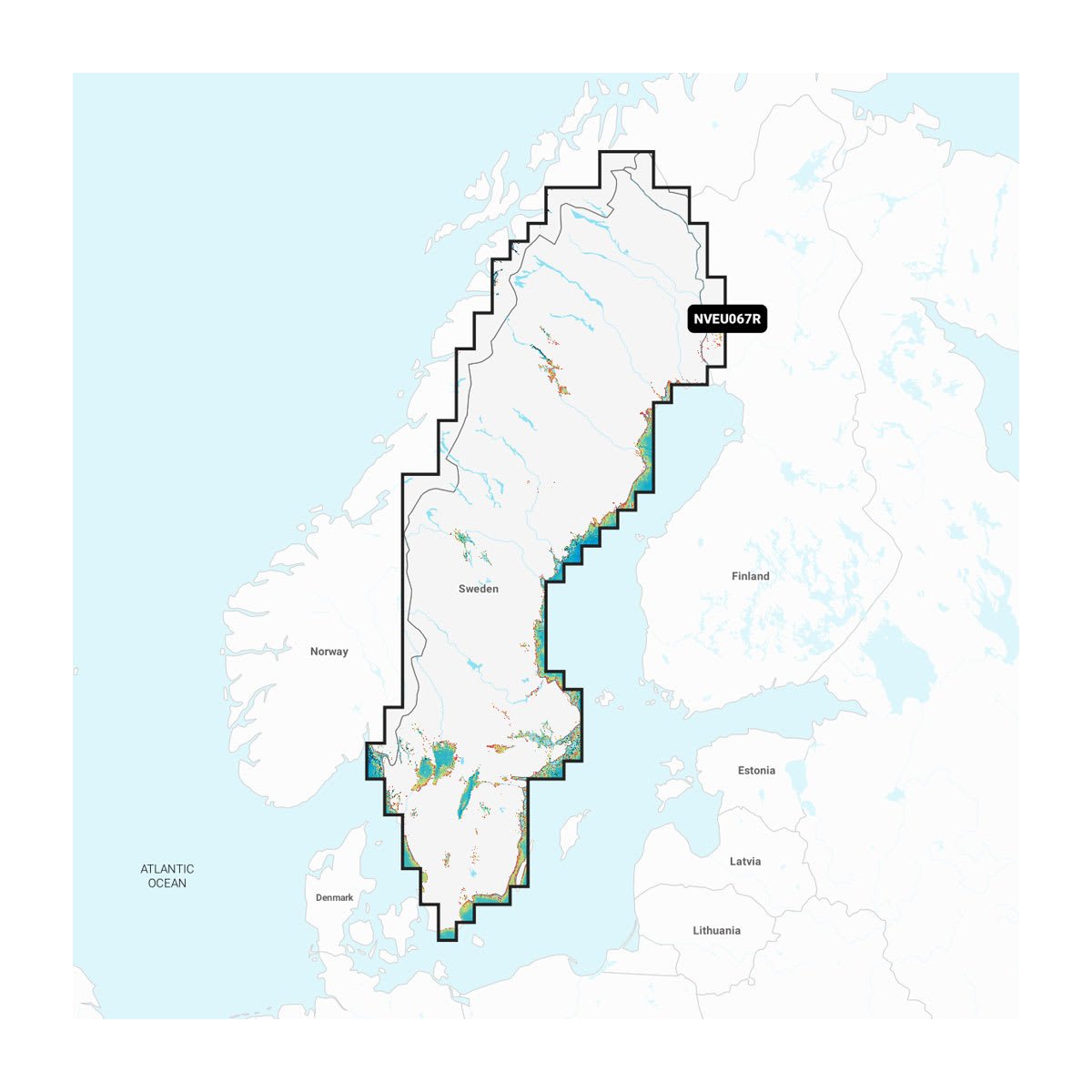 Garmin NVEU067R Sweden, Lakes & Rivers (GNV+)