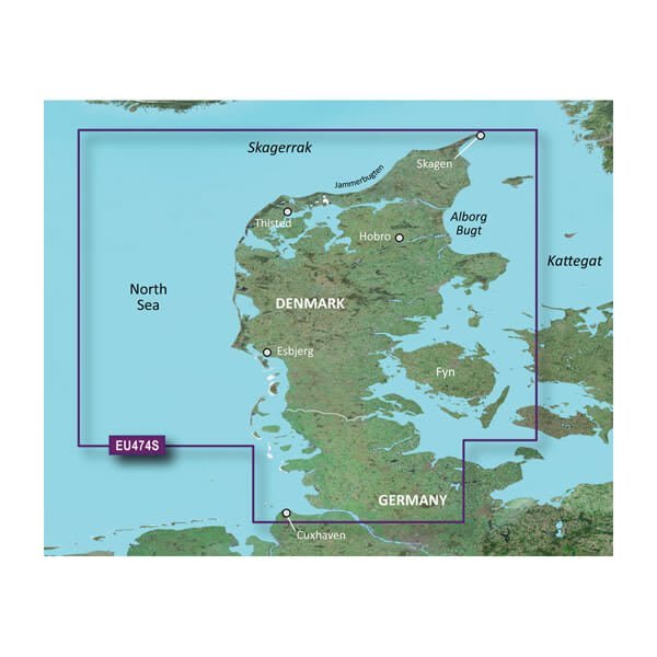 Garmin VEU474S-g3 Northern Denmark and the Eider