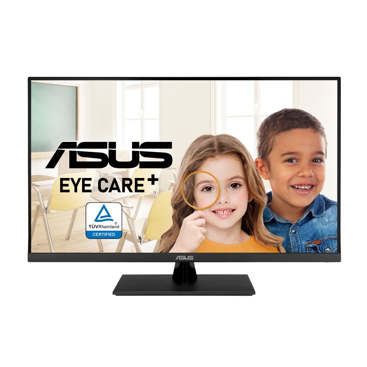 Asus Eye Care Monitor, 31.5 inch 4K, UHD 3840 x 2160, 16.9, 3000:1, 4ms / 60Hz, DisplayPort, HDMI, Earphone Jack, Tilt : Yes (+8° ~ -5°) VESA Wall Mounting : 100x100mm, Adaptive-Sync, Flicker Free, Blue Light Filter , Black, 3 Year Waranty