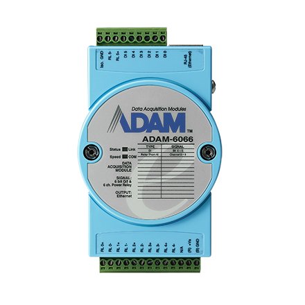 Advantech 6-Channel Digital Input And 6-Channel Power Relay Module With Ethernet-Based Smart Input / Output And Support Multiple Protocol Support