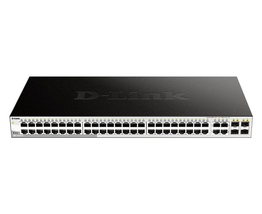 D-Link Consumer D-Link 48-Port 10/100/1000Mbps with 4 Combo SFP Smart Switch.