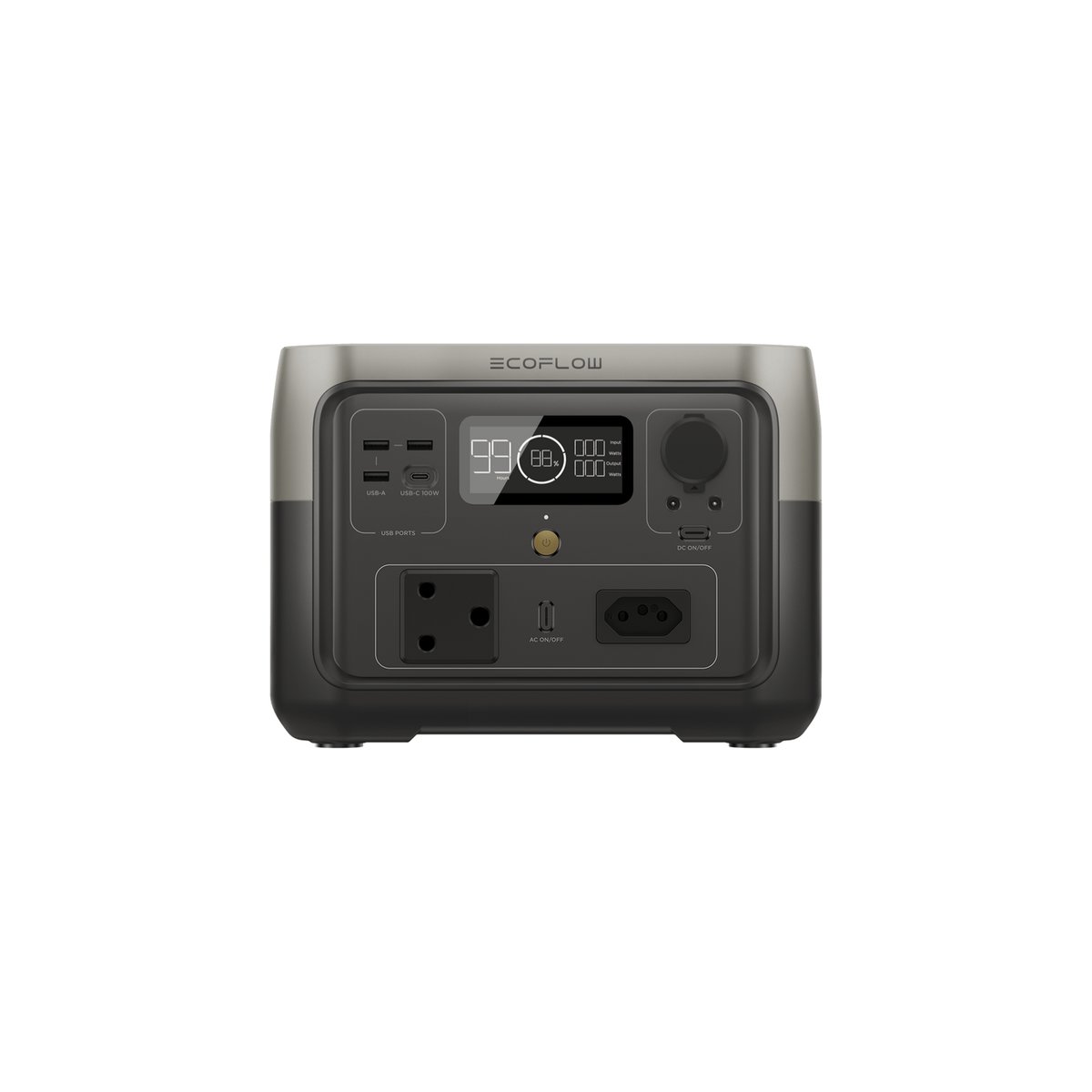 ECOFLOW RIVER 2 MAX Portable Power Station 512Wh battery 500W output 220W Solar Charger - SA Socket