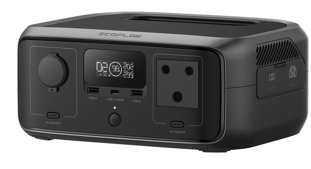 ECOFLOW RIVER 3 UPS Portable Power Station -245Wh Battery 300W output 110W MPPT 10ms UPS -SA Socket -2 Yr Warranty