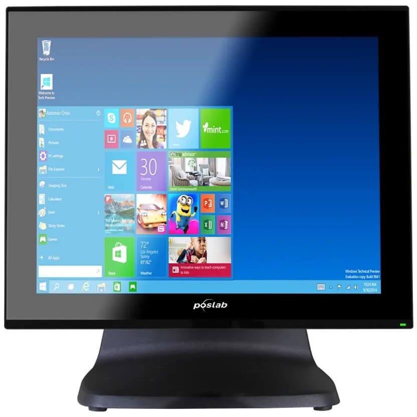Poslab 15''PCAP Touch Monitor; USB Interface; Res 1024*768; VESA 75 Compatible