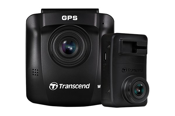 Transcend DP620 Front & Rear dual Dashcam with 2 x 64GB high endurance MicroSD Cards